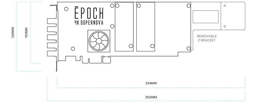 Epoch | 4K Supernova. Product Dimensions. 111.1mm x 390mm.