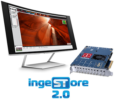 KRONOS K8 FREE multi-channel capture tool, IngeSTore