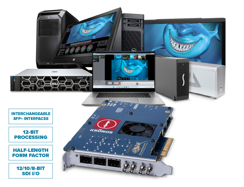 KRONOS Optikos3G, Interchangeable SFP Interfaces, High Dynamic Range, and High Frame-Rate SDI, SMPTE IP, HDMI