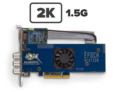 Epoch | Neutron. 2K/HD/SD 1.5Gb and playout 2K/HD/SD 1.5Gb SDI or HDMI.