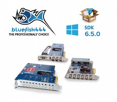 Bluefish444 release Microsoft Windows 6.5.0 driver SDK package for Epoch and Kronos Video IO hardware